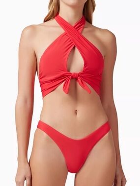 Pq Swim Avalon High Cut Teeny Bikini Set